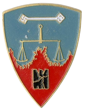 Clothing pin - the insignia of Internal Security Unit 6850 during the ...